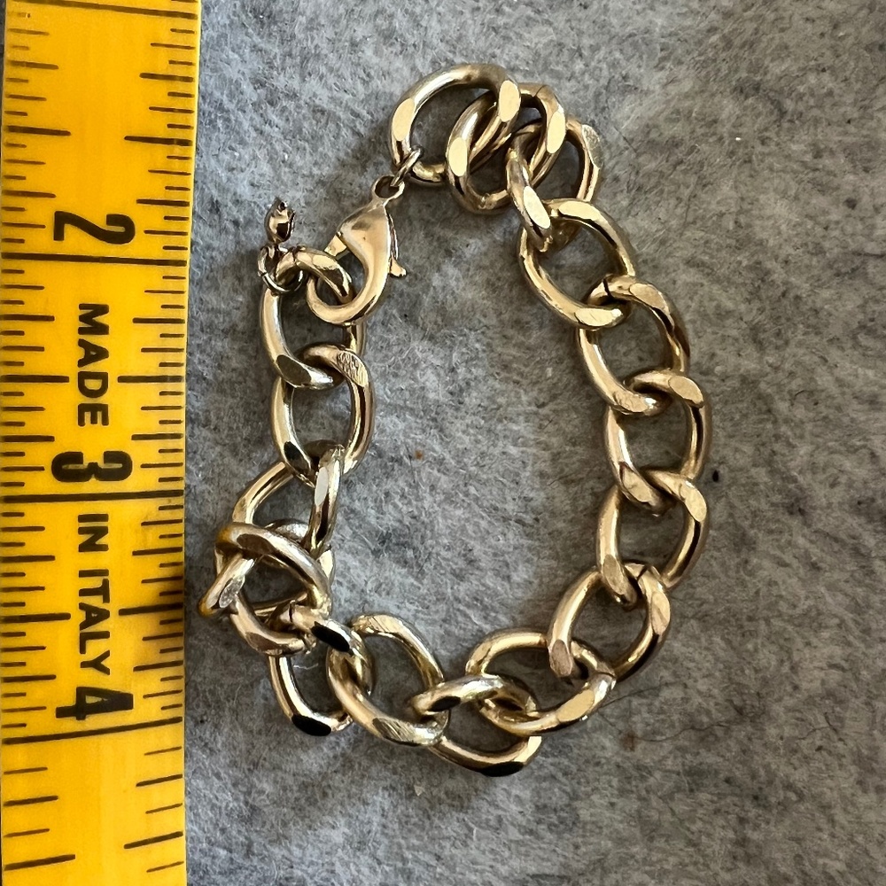 Gold Tone Chain Bracelet